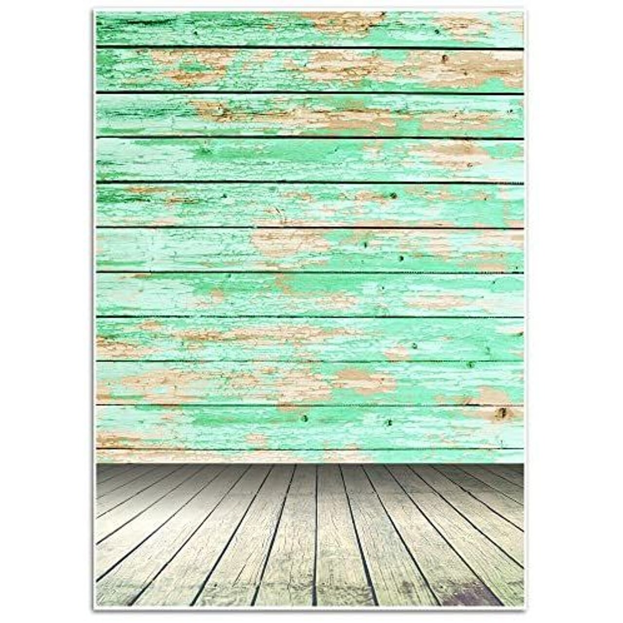 Vintage Wood Background - Photography Backdrop - Great for Studio, Booth, Party, Photo, Wedding, Business Use, 4.9 x 7.2 Feet